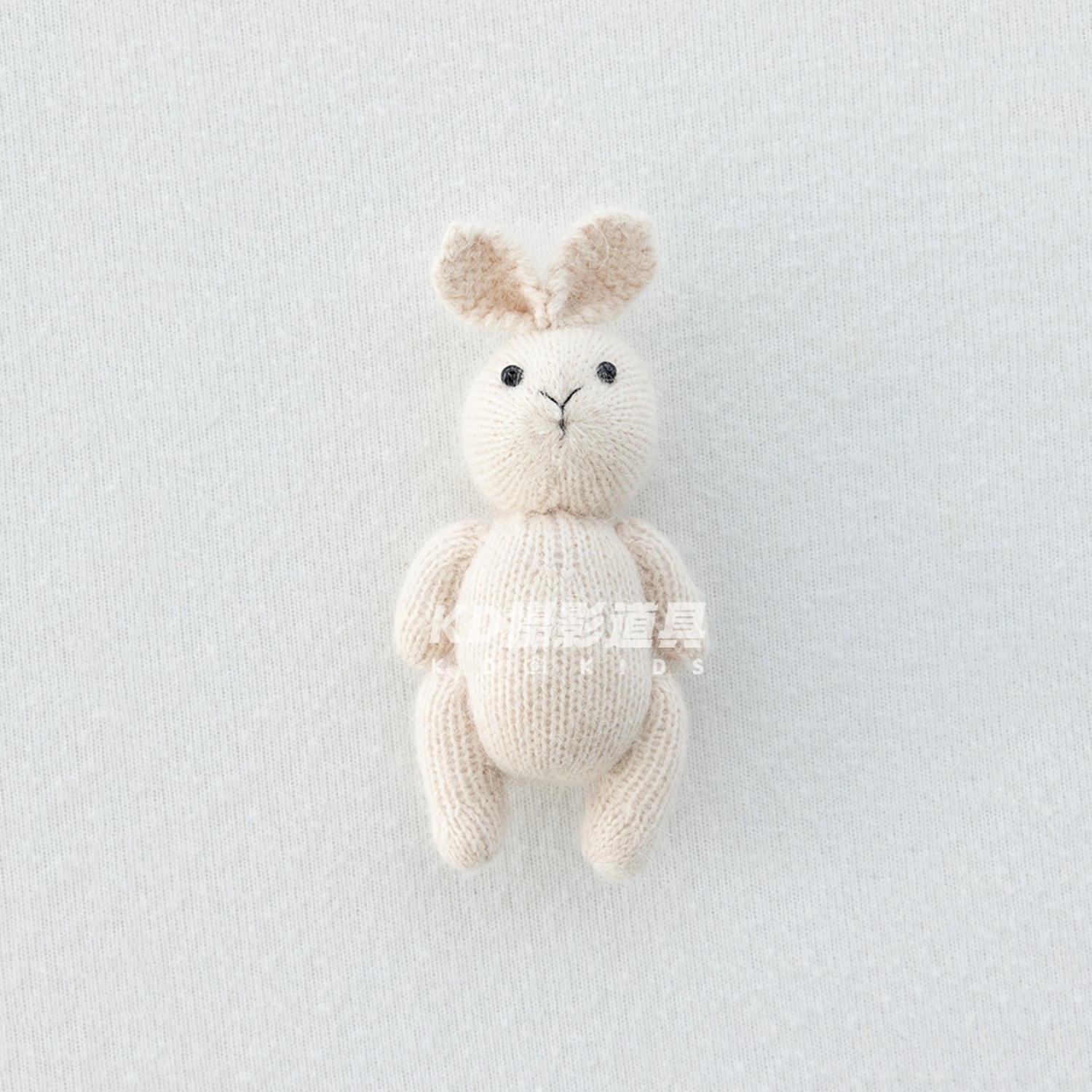 Handmade Crochet Rabbit Toy Knitted Stuffed Animal Doll Photography Accessories Newborn Photography Props