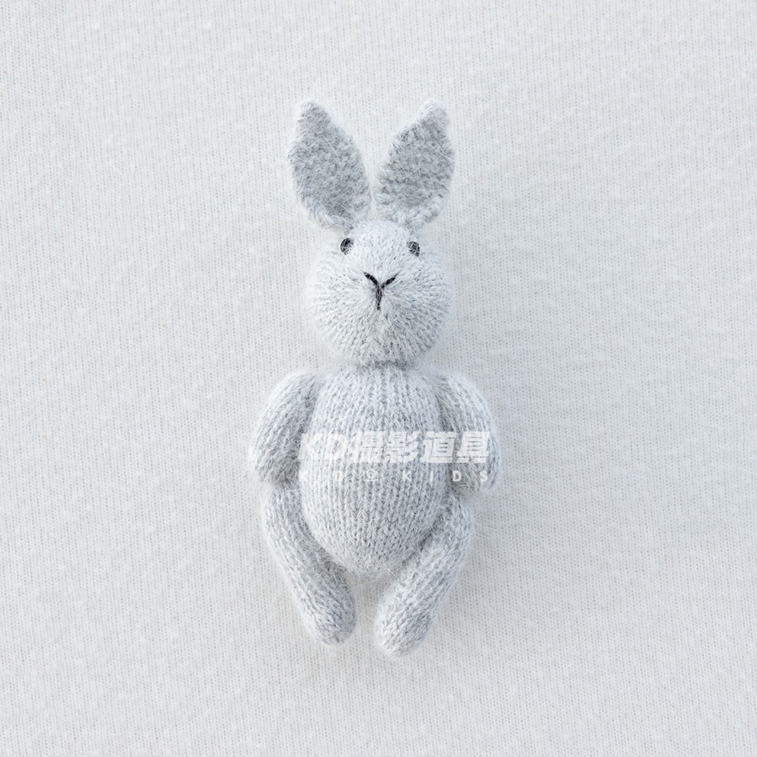 Handmade Crochet Rabbit Toy Knitted Stuffed Animal Doll Photography Accessories Newborn Photography Props