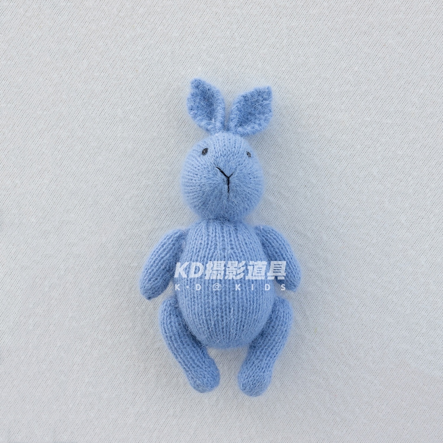 Handmade Crochet Rabbit Toy Knitted Stuffed Animal Doll Photography Accessories Newborn Photography Props