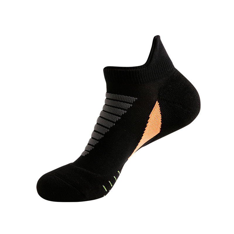 2022 Hot Sell Wholesale Men Cotton Logo Custom Sports Running  Ankle Compression Athletic Socks