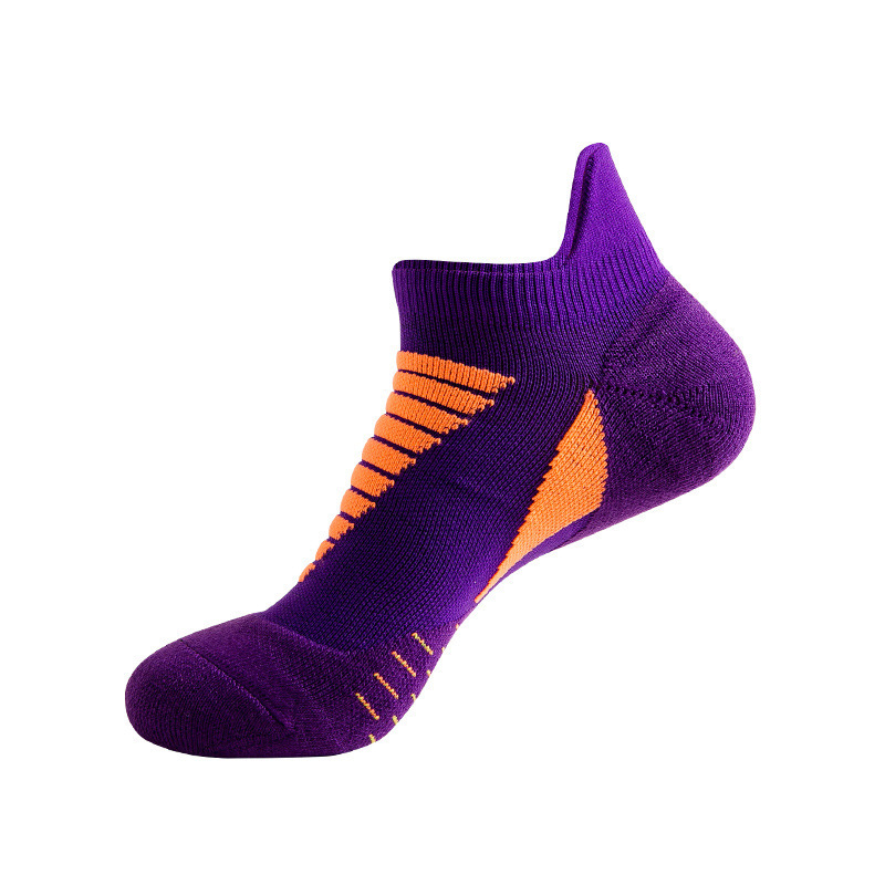 2022 Hot Sell Wholesale Men Cotton Logo Custom Sports Running  Ankle Compression Athletic Socks