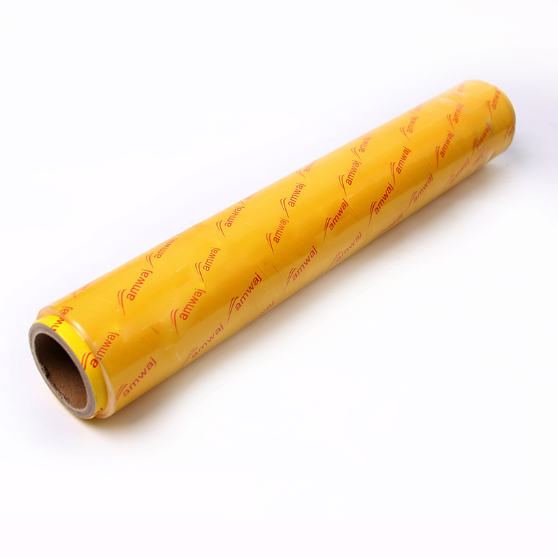 Transparent Food Grade 9~20 micron PVC Cling Film Food Wrap China Factory Supplier