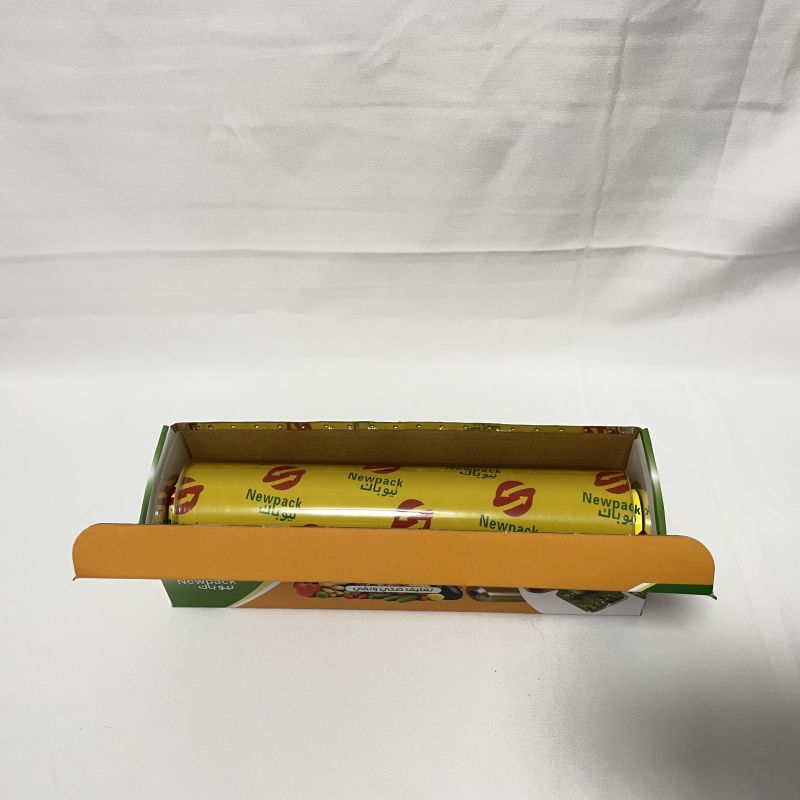 Factory Directly Food Grade PVC best fresh cling film for food plastic food wrap dispenser with slide cutter