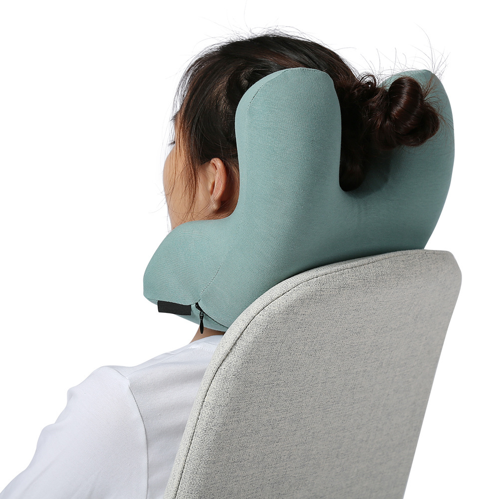 H Shape Office nap sleeping pillow with hollow ideal design for face down rest cushion head support For Desk Chair in Office