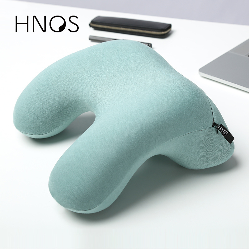 H Shape Office nap sleeping pillow with hollow ideal design for face down rest cushion head support For Desk Chair in Office