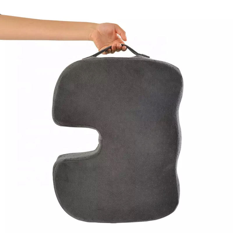 Memory Foam Coccyx Orthopedic Cooling Gel Seat Cushion Pad for Office Chair Home Car With Hndle