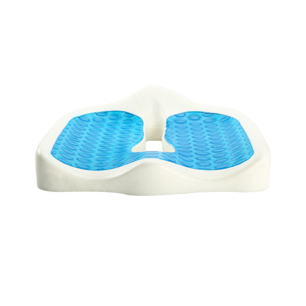 Soft Cooling Coccyx Buttock Support Office Chair Gel Silicone Seat Cushion With Cooling Pad