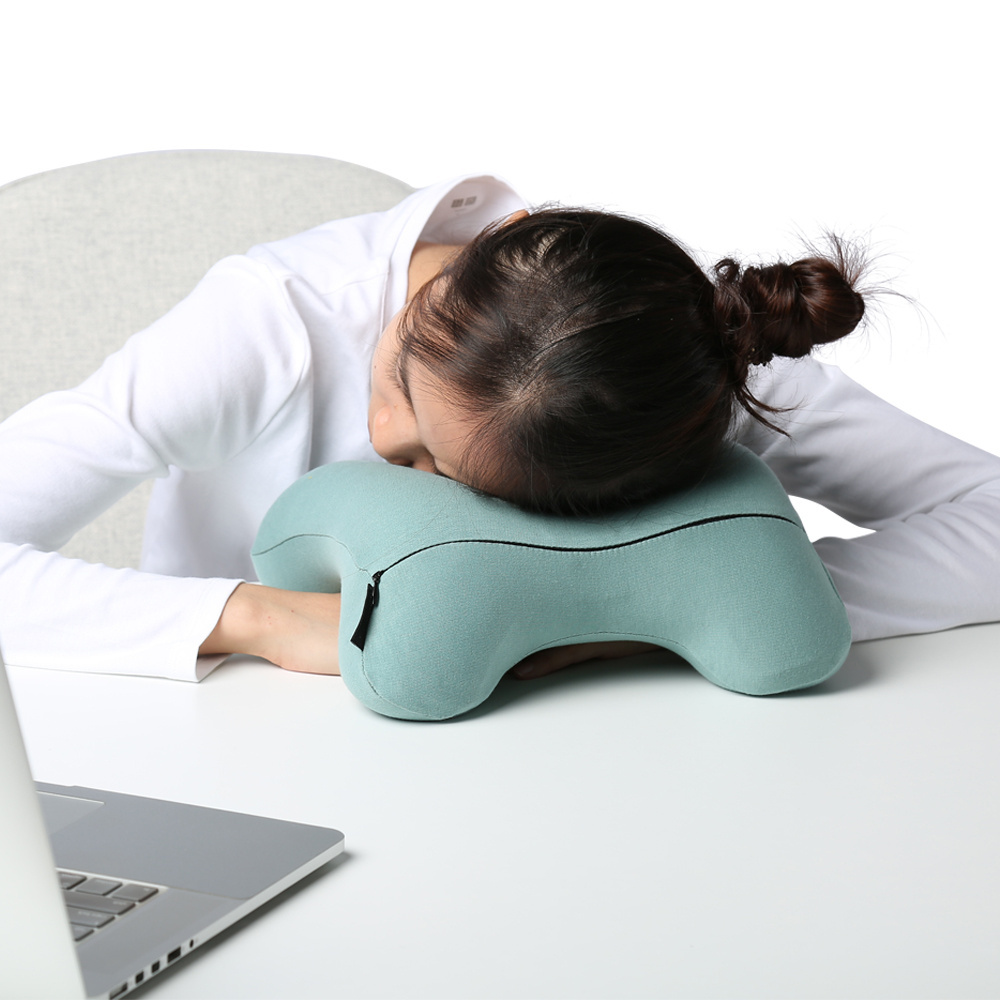 H Shape Office nap sleeping pillow with hollow ideal design for face down rest cushion head support For Desk Chair in Office