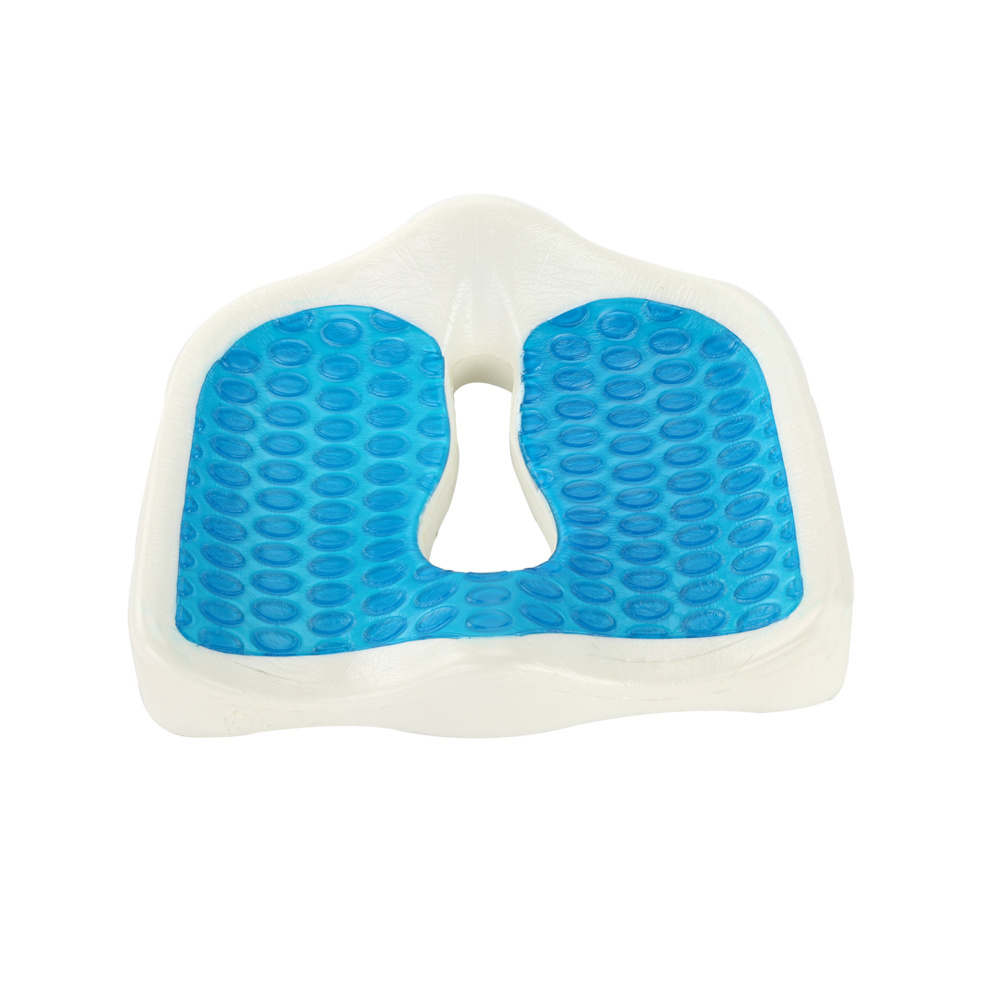 Soft Cooling Coccyx Buttock Support Office Chair Gel Silicone Seat Cushion With Cooling Pad