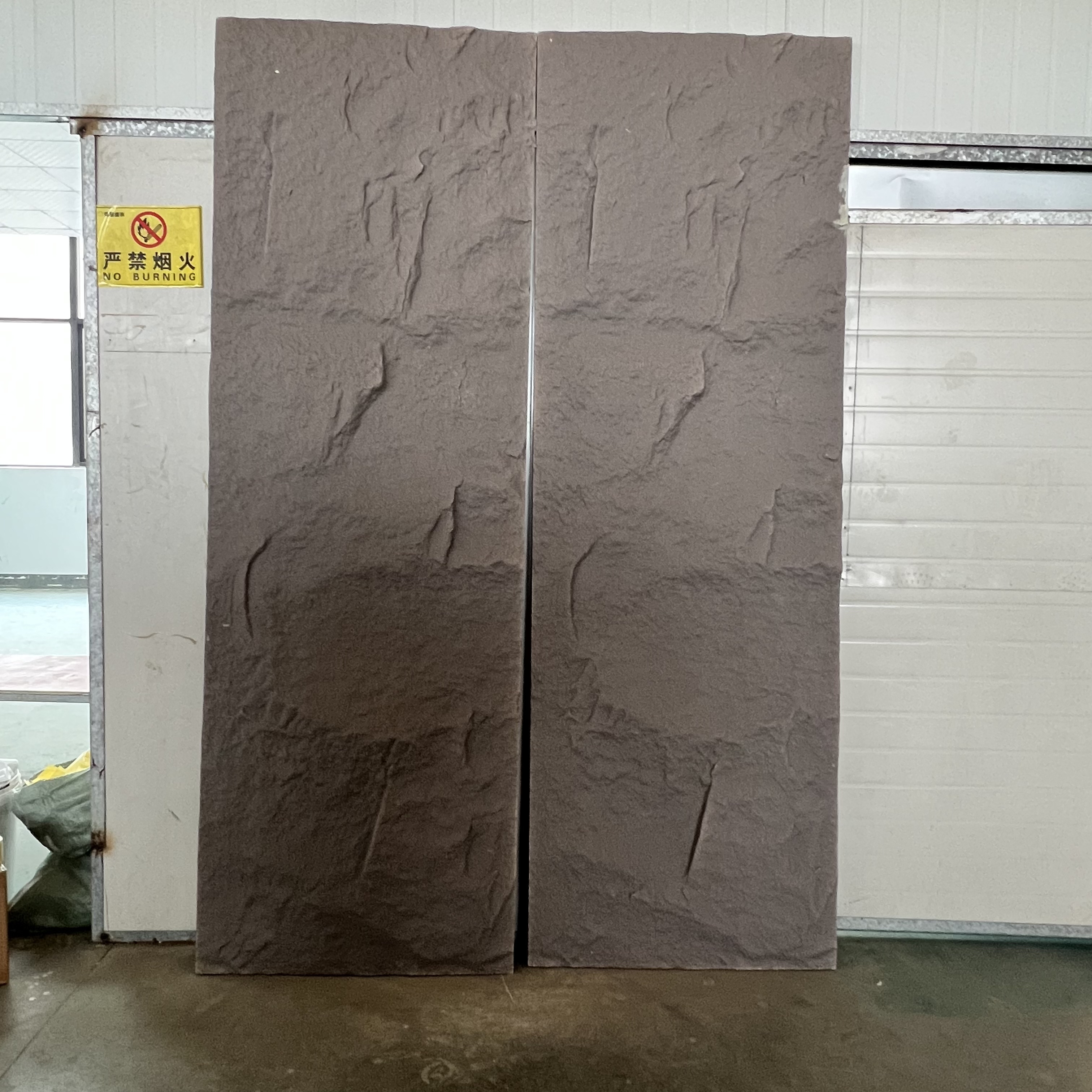 NEW Arrival 600*2900MM 3D Big Slab PU Rock Stone Panel Exterior Lightweight Fauxl Wall Stone Panel For Cladding Wall