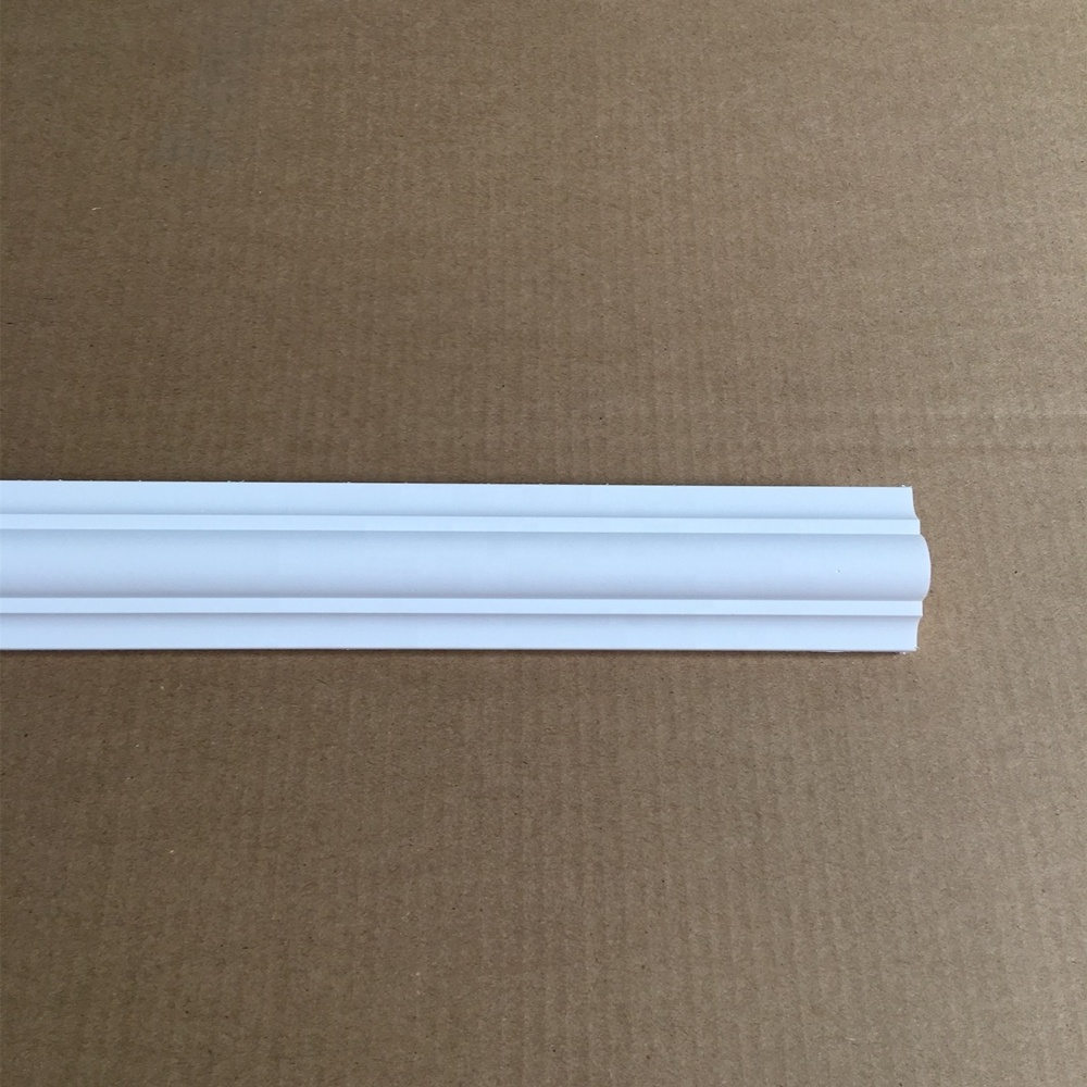 HN-8602C PU Exterior Classic  Wall Cornice Moulding Decoration Polyurethane Architectural Frame Waist Molding