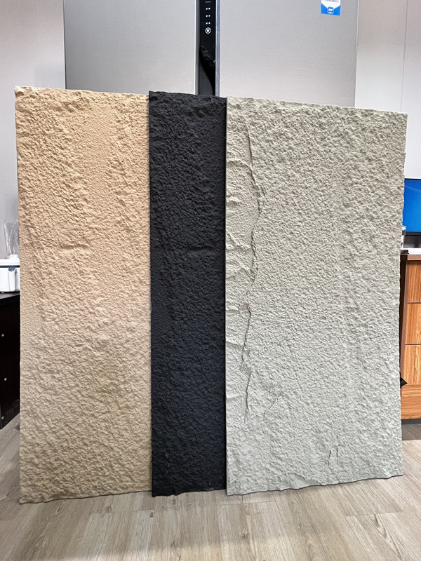 Light Weight PU Large Faux Stone Rock 3D Sound Proof Wall Panels For House Wall Decoration