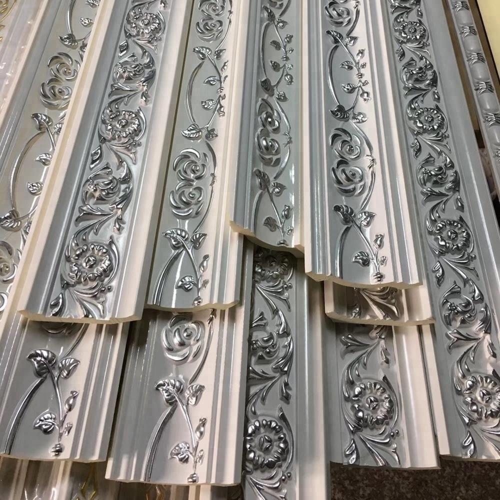 Polyurethane Large Carving Cornice Molding Wall Panels PU Architecture Ceiling Crown Molding