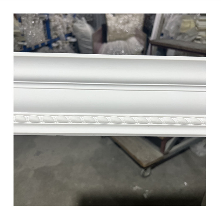 HN -80812 Interior PU Foam Cornice Fireproof Moulding Artificial PU Crown Molding Trim for Furniture Door