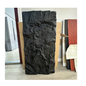 Wholesale Fireproof PU Rock Stone Cultural Polyurethane Exterior Wall Faux Stone Panel