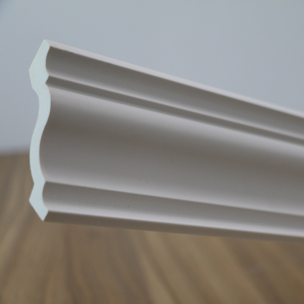 HN-8501 Wholesale Polyurethane Plain Cornice Moulding Decorative PU Crown Molding