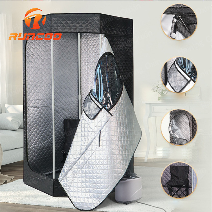 1 person slimming heating sauna box steam rooms weight loss sweat sauna box for home relaxation