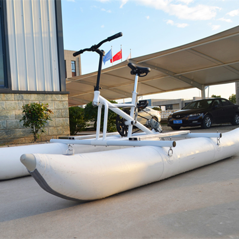 Hot sale water inflatable bicycle park amusement three-wheeled water bicycle for sale