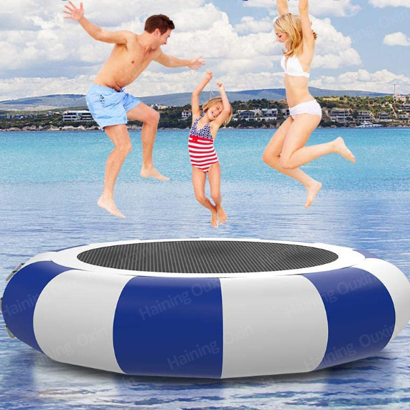 Inflatable splash padded jump bouncer platform sungear water trampoline for water entertainment