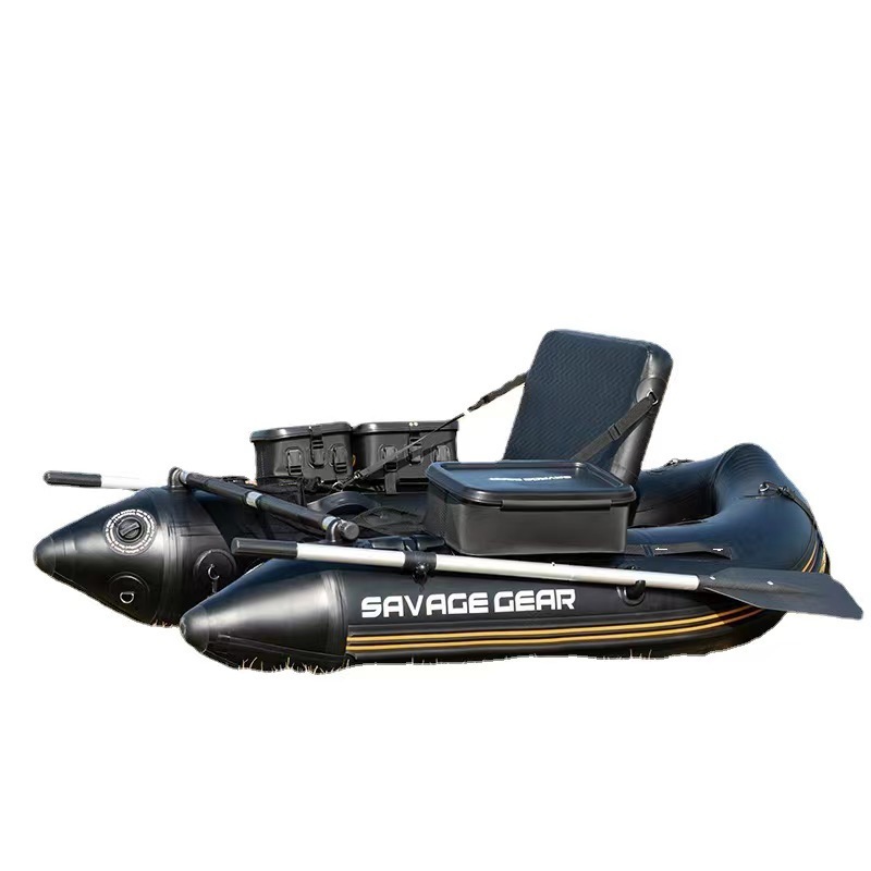 OEM Factory Inflatable Fishing Boat Durable Thick PVC Material Fishing Belly Boat With 1 Seat