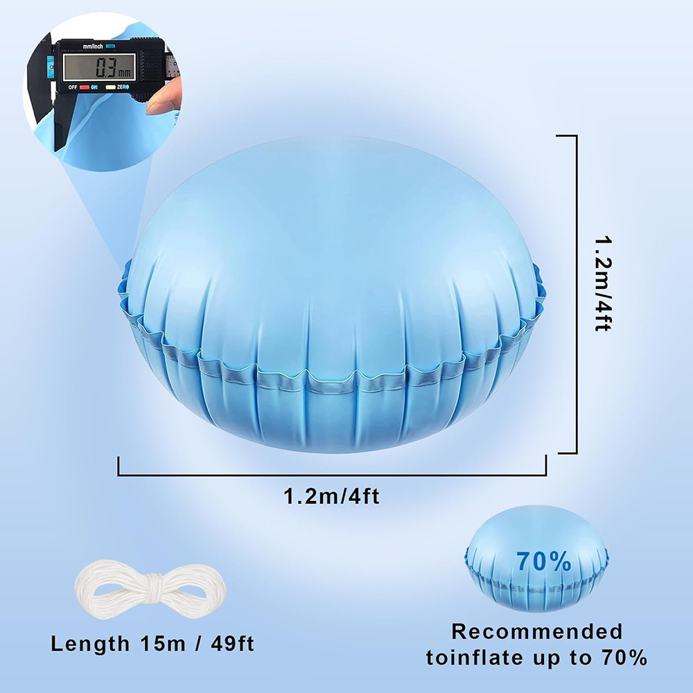 4' x 4' winter PVC inflatable swimming floating pool pad air pillow cover for above ground pools