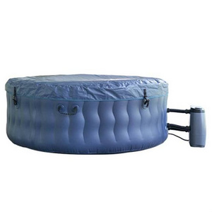 Wholesale  Inflatable Outdoor Round Hot Tub 4  6 Person Spa Pool With Lockable Cover