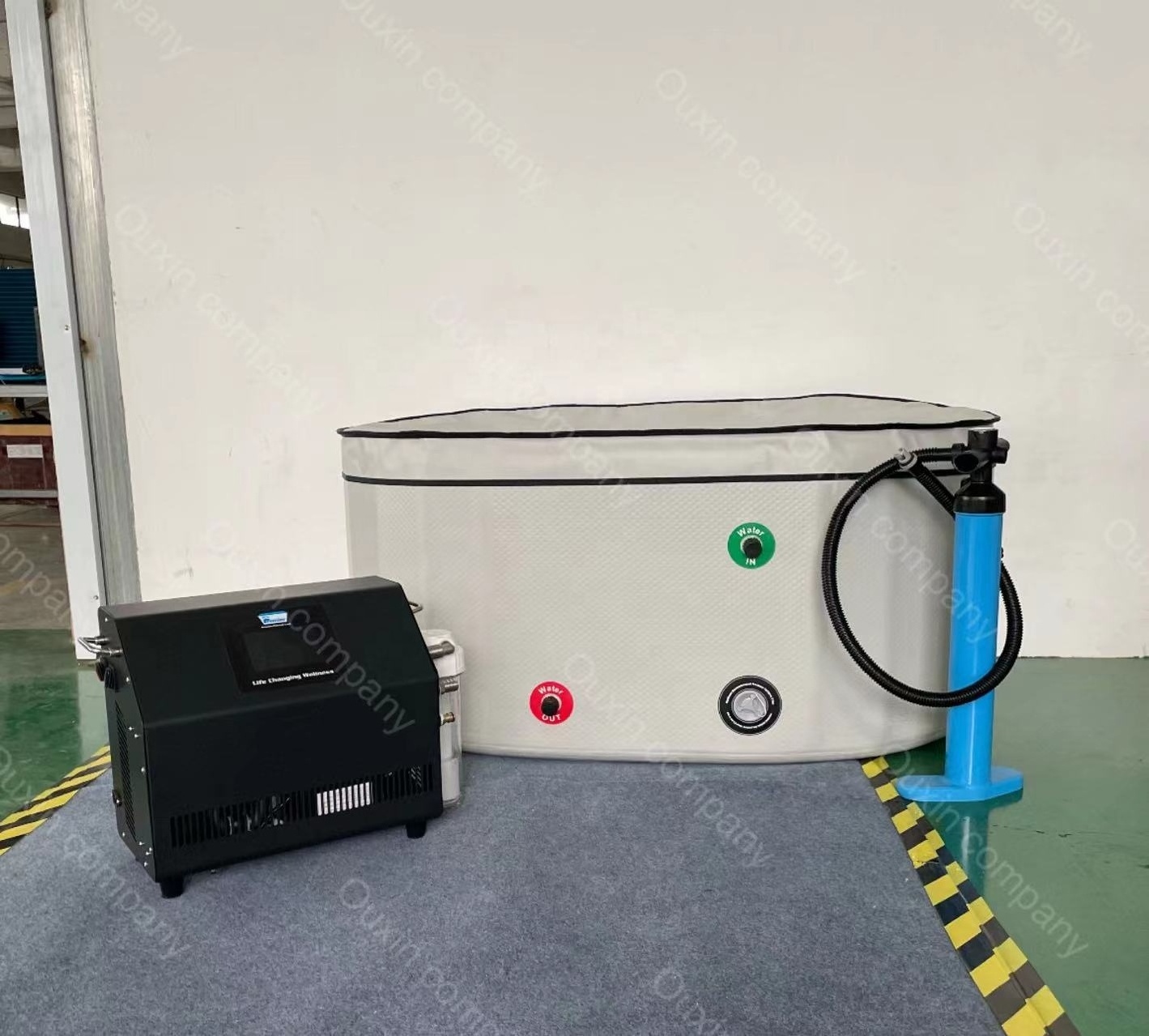 customized 1hp 0.8hp 1/2 hp water spa chiller heater cooling system cold plunge tub chiller with filter