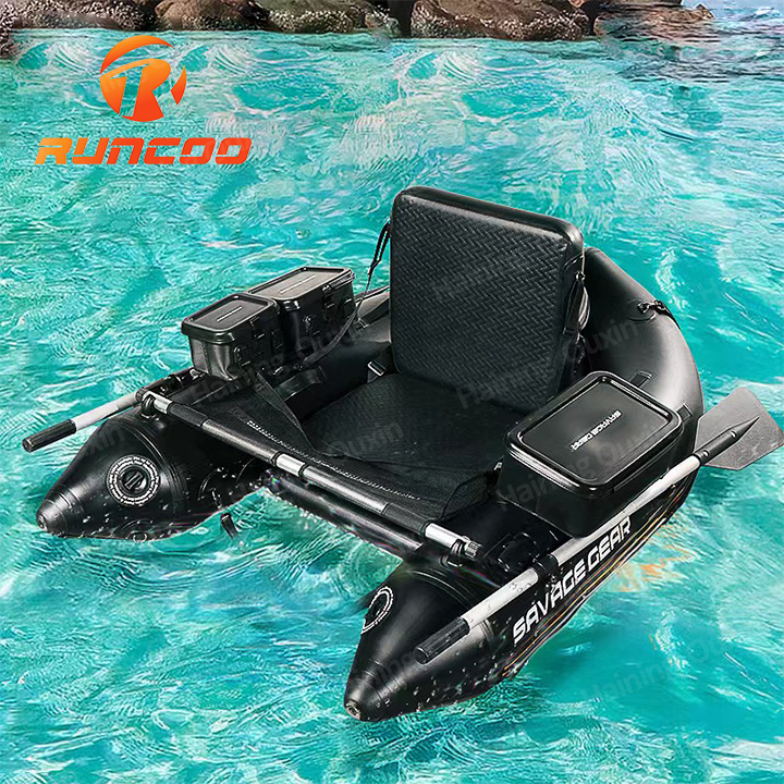 OEM Factory Inflatable Fishing Boat Durable Thick PVC Material Fishing Belly Boat With 1 Seat