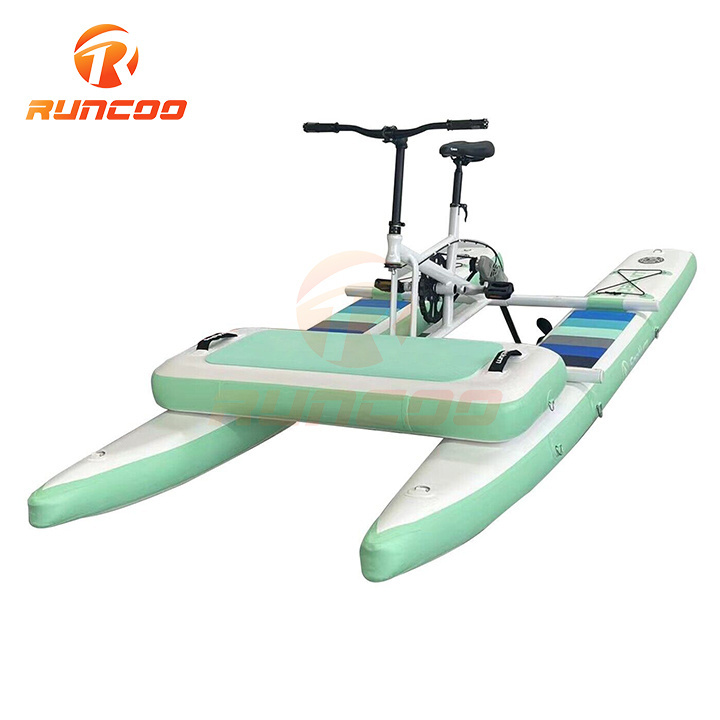 Aqua Bike Portable Water Bike Inflatable Floating Sport Sea Pedal Water Bicycle For Water Sport