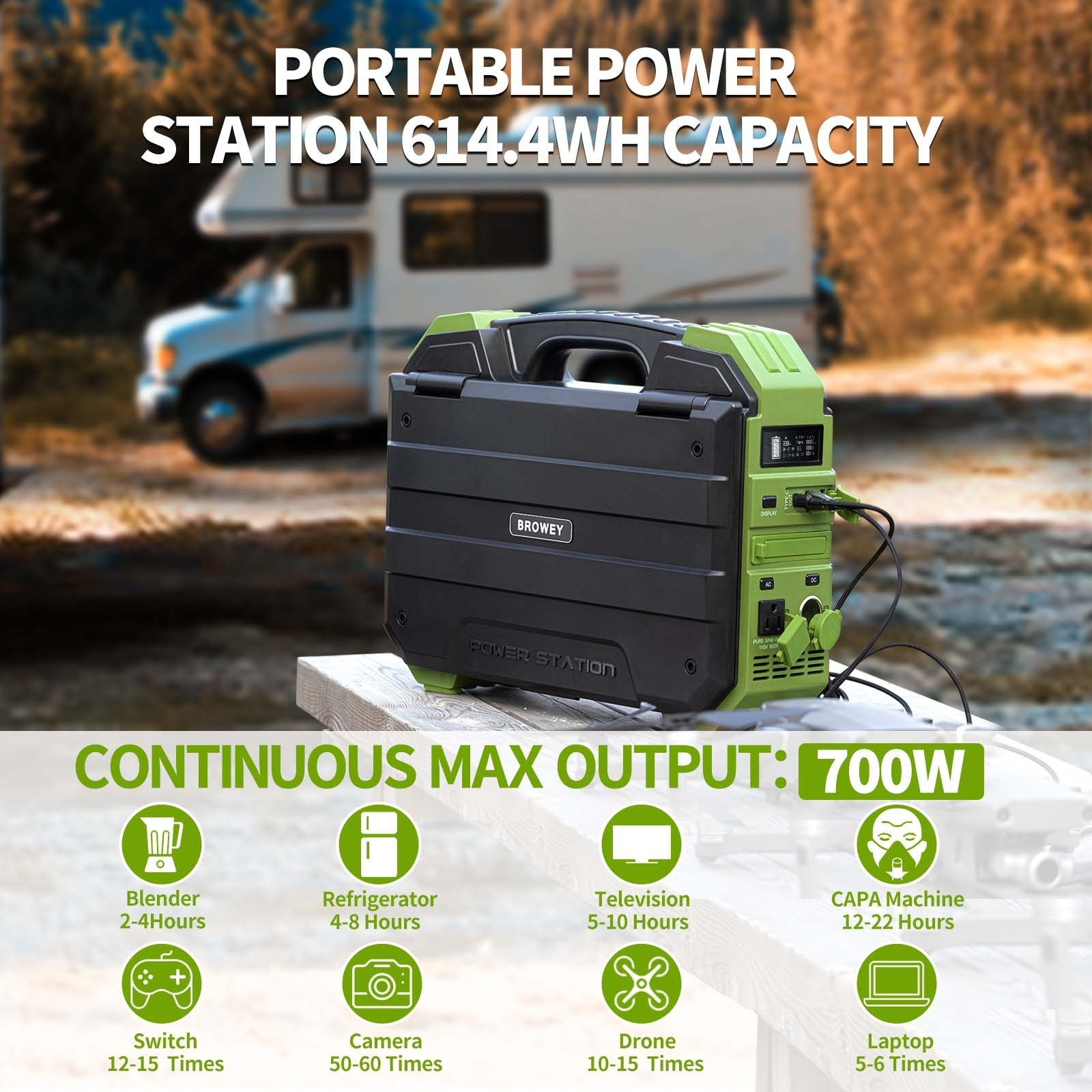 high-power 600W outdoor emergency mobile power supply portable solar panels with battery storage