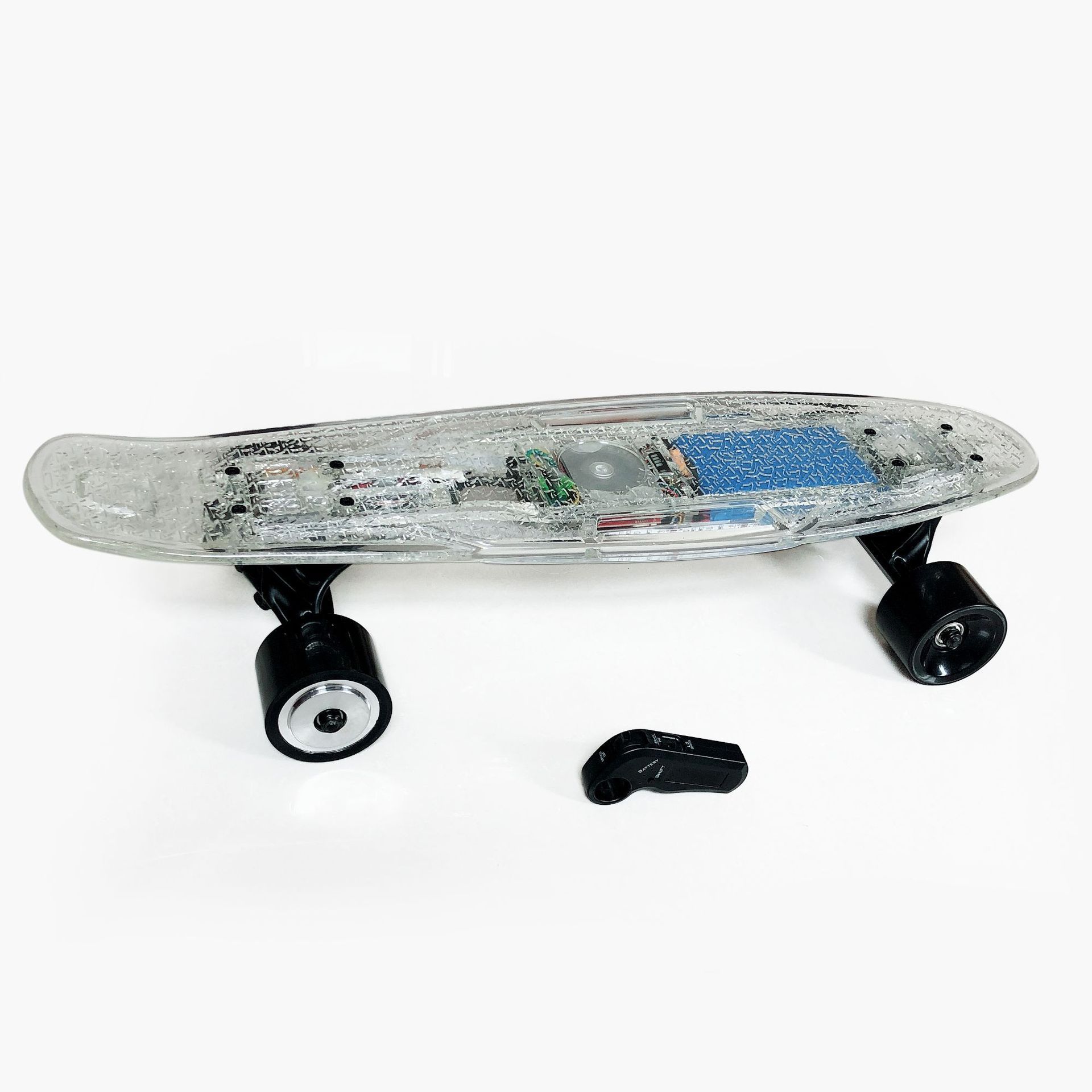 Electric scooter skateboard wireless remote control four-wheel single-drive skateboard 27-inch fish board