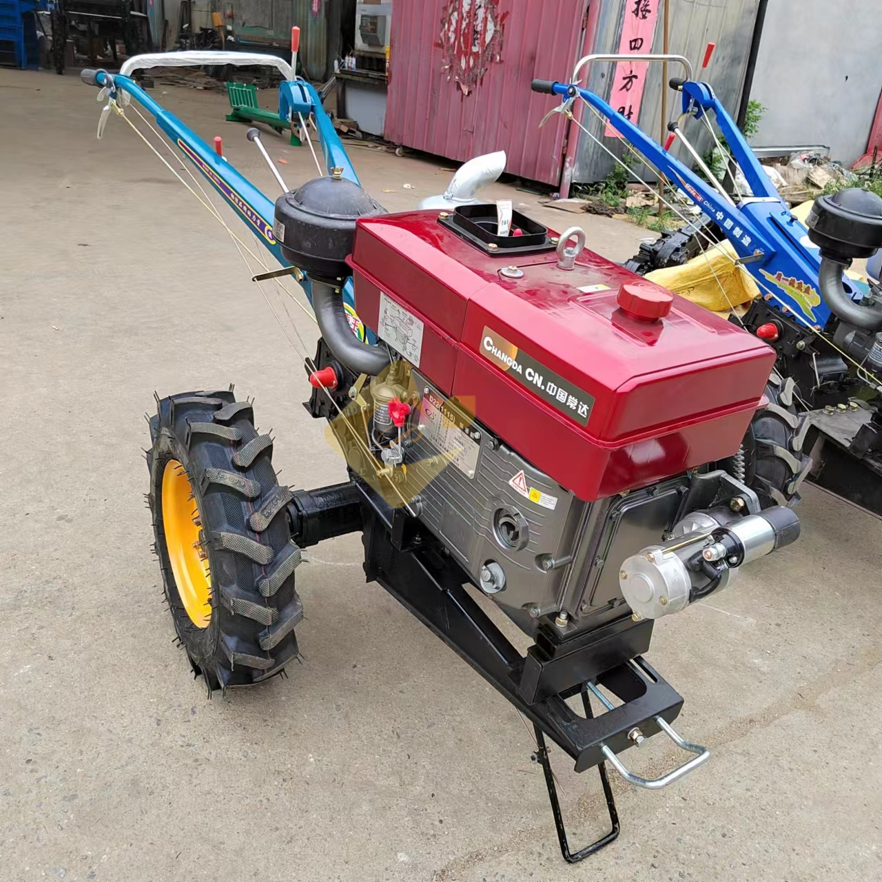 Hot Sale Farm Equipment Mini Plow 2 Wheel Walking Tractor With Disc Plough Machine