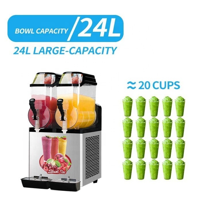 Hot Sale Smoothie Daiquiri Slash Margarita Slushie Machine Granita Ice Puppy Frozen Drink Cheap Slush Machine 3 Tank Maker