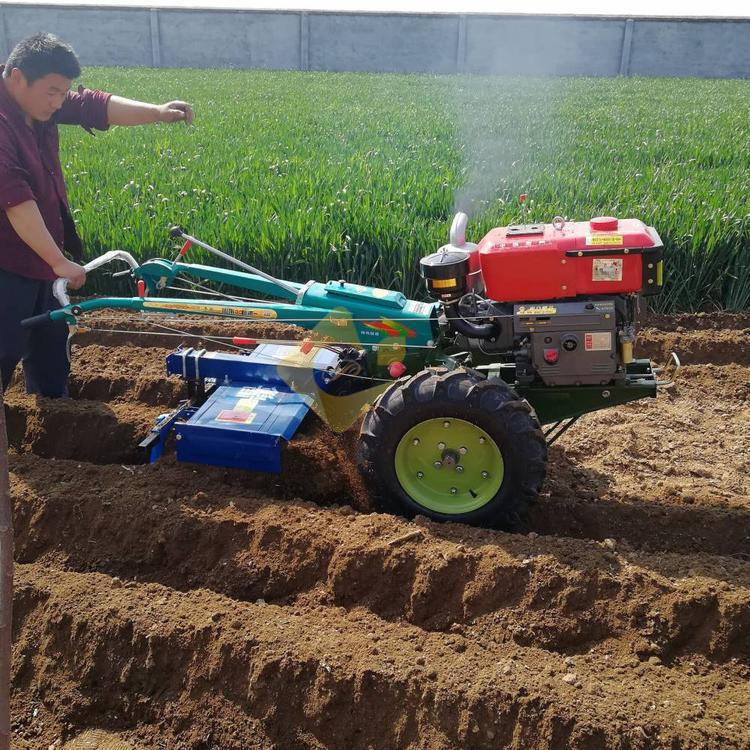 Agricultural Hand Tractor Matching Plastic Mulch Applicator Laying Machine/manual Gasoline Driven Thin Film Covering Equipment