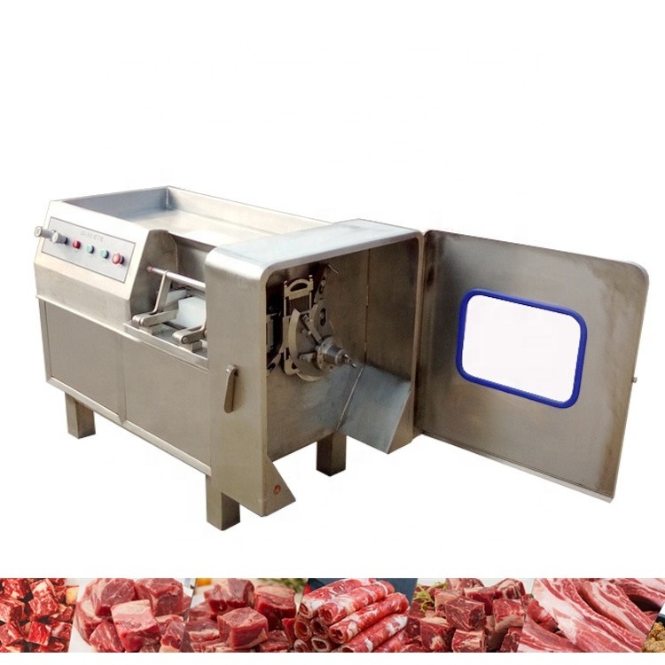 2024 Mutton Meat Cuber Cutting Dicing Machine Cooked Chicken Meat Cube Dice Cutter Machine