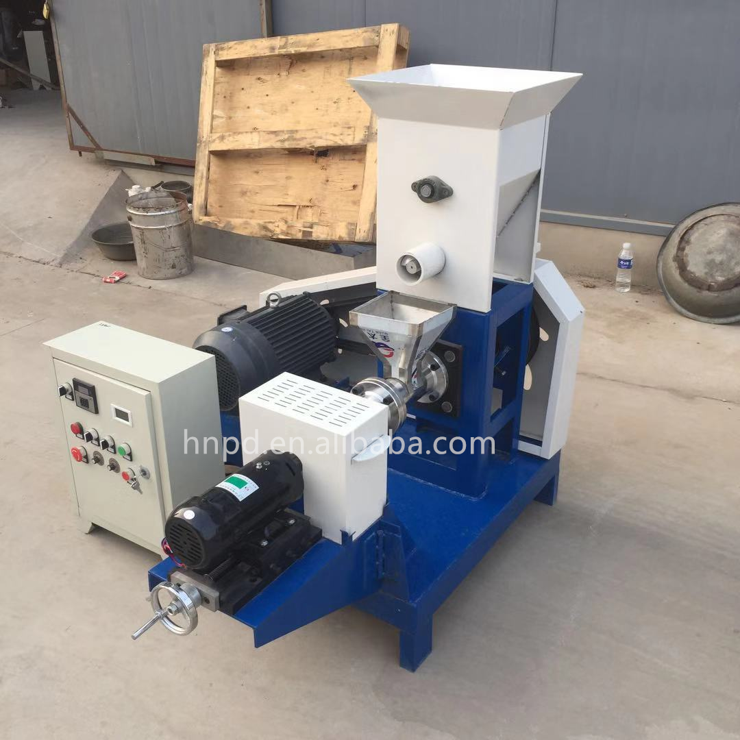 Supply Floating Fish Feed Pellet Machine / Grass Fish Feed Machines / Pet Food Extruder Model for Factory