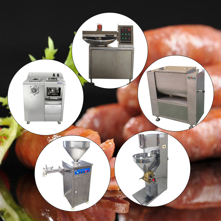 Commercial Sausage Filling Stuffer Making Maker Machine Meat Sausage Production Line Price