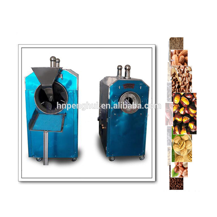 Electric Gas Peanut Sunflower Seeds Chestnut Corn Soybean Roasting Machine