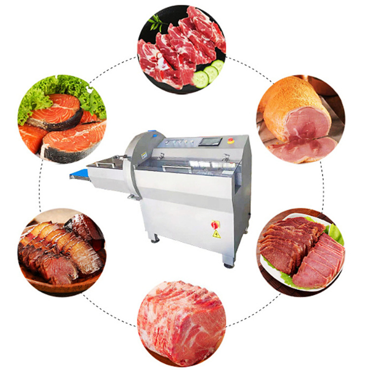 Stainless Steel Frozen Beef Pork Mutton Slicing Slicer Machine Cooked Meat Cutting Cutter Machine