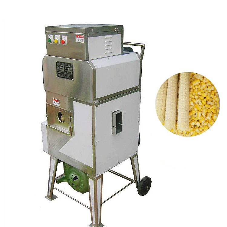 Fresh Sweet Corn Husker Sheller Thresher Seed Removing Machine Maize Peeling Shelling Machine