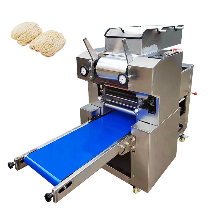 Industrial Japanese Noodle Ramen Making Machine With Cutter Dough Sheeter Pressing Rolling Machine