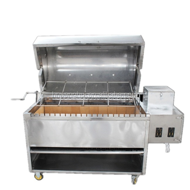 Outdoor Barbeque Portable Charcoal Lamb Pig Chicken BBQ Gas Grills Roasting Machine