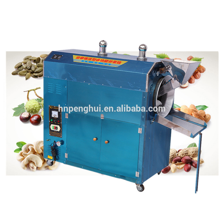 Electric Gas Peanut Sunflower Seeds Chestnut Corn Soybean Roasting Machine