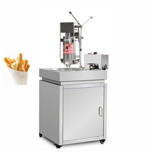 Automatic Churros Dough Making Filling Machine Portable Churro Maker Machine With Fryer For Sale