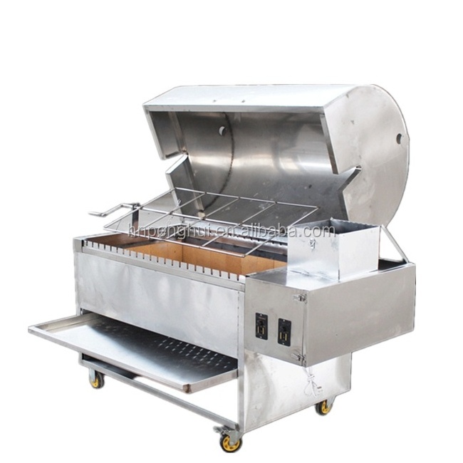 Outdoor Barbeque Portable Charcoal Lamb Pig Chicken BBQ Gas Grills Roasting Machine