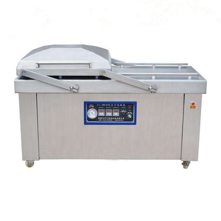 Stainless Steel Double Chamber Food Vacuum Sealer Food Meat Vacuum Packaging Packing Machine