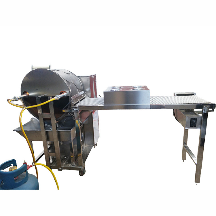 Gas Electric Heating crepe Tortilla Chapati Roti Injera Spring Roll Making Machine Production Line