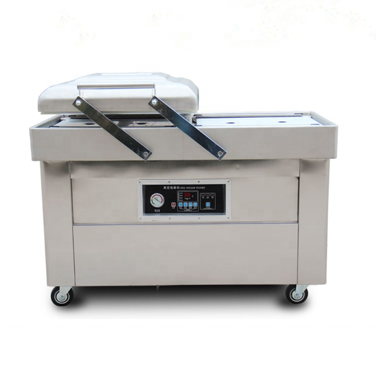 Stainless Steel Double Chamber Food Vacuum Sealer Food Meat Vacuum Packaging Packing Machine