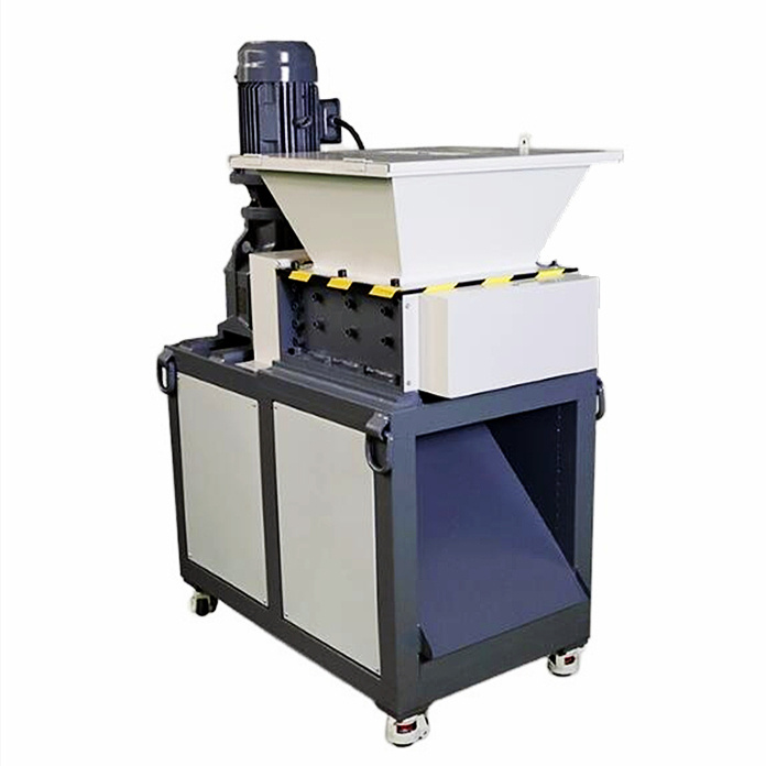 Mobile Double Twin Shaft PVC Cardboard Shredder Crusher Carton Box Shredding Recycling Machine