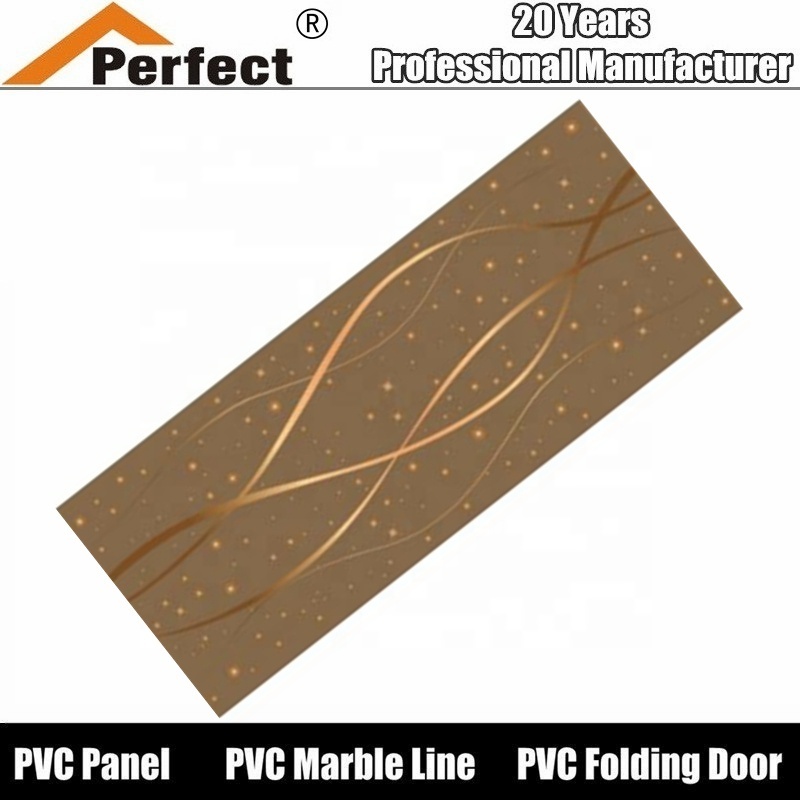 retro copper metallic panels cheap bathroom wall cladding PVC ceiling wall panel laminate